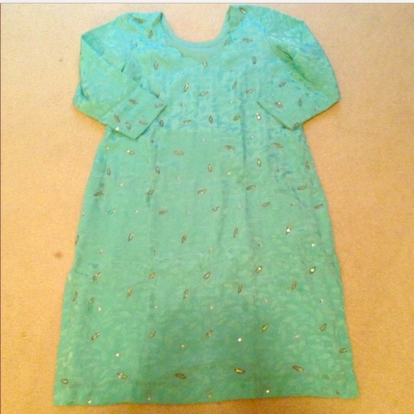 Salwar kameez teal - Picture 1 of 1
